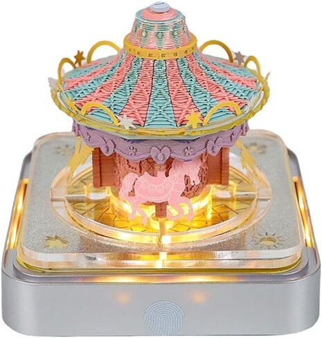 Time Piece Calendar, 2026 Desk Calendar With LED Light, 3D Tear-away Paper Carving Art Memo Pad Notepad Gift For Christmas Housewarming Desktop Decoration(With Calendar, Without Light) in Saudi Arabia