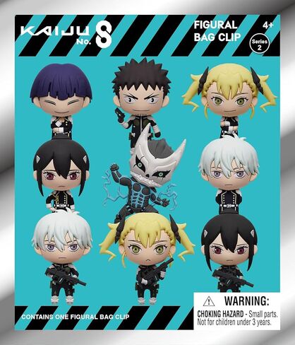 Kaiju No. 8 Series 2 مشبك حقيبة إسفنجي ثلاثي الأبعاد - Monogram Int. مشبك حقيبة قابل للجمع - حقيبة عمياء in Saudi Arabia