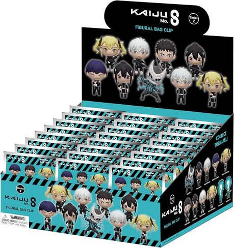 Kaiju No. 8 Series 2 مشبك حقيبة إسفنجي ثلاثي الأبعاد - Monogram Int. مشبك حقيبة قابل للجمع - حقيبة عمياء in Saudi Arabia