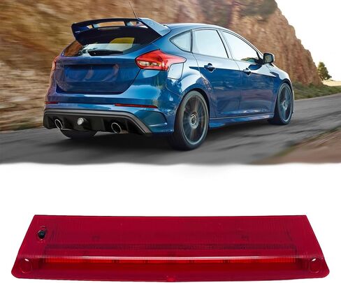 3rd Third Brake Light High Mount Brake Light Lamp Compatible With 2012-2018 Ford Focus Hatchback ，2011-2018 Ford Fiesta, Replacement 8A6Z-13A613-F BE8Z-13A613-A CV6Z-13A613-A in Kuwait