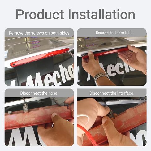 3rd Third Brake Light High Mount Brake Light Lamp Compatible With 2012-2018 Ford Focus Hatchback ，2011-2018 Ford Fiesta, Replacement 8A6Z-13A613-F BE8Z-13A613-A CV6Z-13A613-A in Kuwait