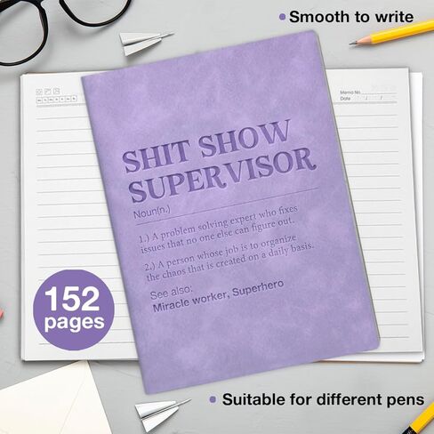 دفتر ملاحظات مضحك هدية للمشرف، هدايا تقديرية لزعيم مدير الرئيس، دفتر كتابة تعريف المشرف - أرجواني in Saudi Arabia