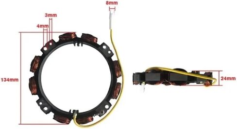Stator Alternator 340-22043 435-087 Fit for JD M147559 MIA12776 Replacement Part in Saudi Arabia