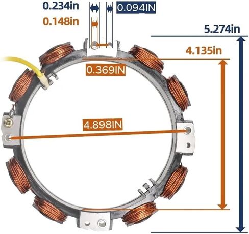 Stator Alternator 340-22043 435-087 Fit for JD M147559 MIA12776 Replacement Part in Saudi Arabia