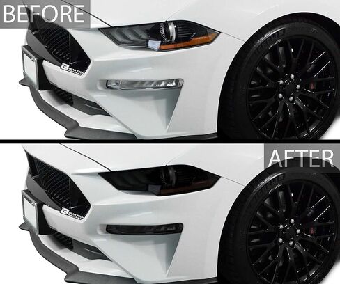 تصميمات BOGAR TECH DESIGNS الكاملة للمصابيح الأمامية والخلفية الخلفية مع أدوات متوافقة مع Ford Mustang GT/Ecoboost 2018-2023، دخان داكن in Saudi Arabia