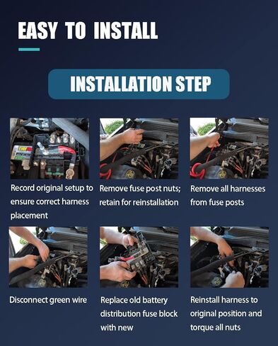 كتلة الصمامات لحجرة المحرك لتوزيع البطارية، تناسب 2017-2019 Chevy Silverado 1500/2500HD، GMC Sierra 1500/1500LD/2500/3500HD، يستبدل 84354721، 84043745 in Kuwait