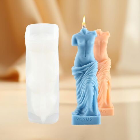 3D Venus Goddess Candle Mold Venus Goddess Portrait Ancient Roman Venus Silicone Mold for Candle Making Resin Aromatherapy Gypsum Wax Clay Craft in Saudi Arabia