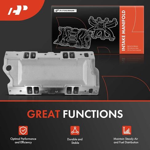 A-Premium Aluminum Single Plane EFI Multi-port SBC 4150 Intake Manifold [W/Fuel Rail, Idle-2500-7500] Compatible with Chevy, GMC, Olds & More GMC Vehicles - C,G,K,R,V-Class, Regal, Truck & More in Saudi Arabia