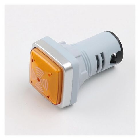 22mm Plastic Buzzer high Decibel Square Intermittent Flashing Intermittent Sound and Light Alarm Indicator 12V24V220V(Blue DC24V) in Saudi Arabia