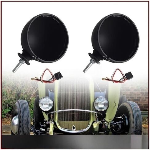 motorcycle headlight cover 7" Headlight Housing For Baja Bug Dune Bu&ggy Manx Rods Motorbike Headlamp Front Head Light Lamp Bucket Cover Accessories in Saudi Arabia