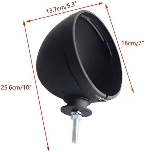 motorcycle headlight cover 7" Headlight Housing For Baja Bug Dune Bu&ggy Manx Rods Motorbike Headlamp Front Head Light Lamp Bucket Cover Accessories in Saudi Arabia