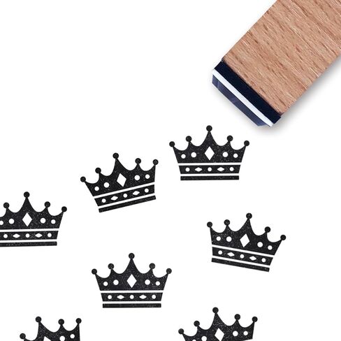 ختم مطاطي من Crown King Queen، ختم صغير صغير مقاس 3/5 بوصة لمخطط صنع بطاقات القصاصات in Saudi Arabia