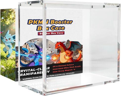 ETB Acrylic Case for Elite Trainer Box - 8mm+5mm Ultra Thick Optical-Grade Acrylic ETB Protector Case with Six 5mm Strong Magnets Rounded Edges Elite Trainer Box Protector in Saudi Arabia