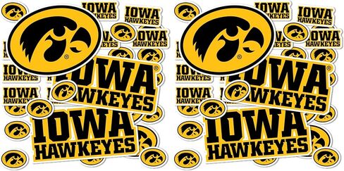 University of Iowa Sticker Hawkeyes Stickers Vinyl Decals Laptop Water Bottle Car Scrapbook T1 (Type 1-1) in Saudi Arabia