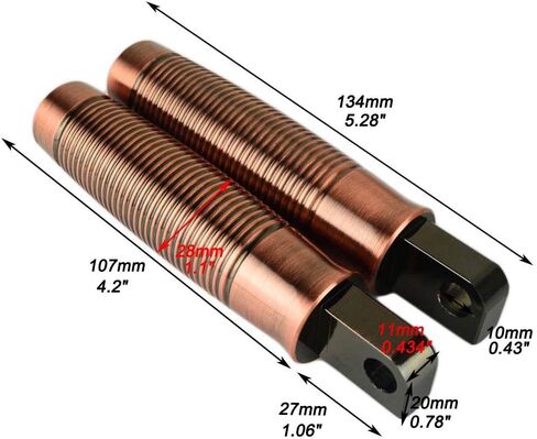 Boldness Motorcycle Custom 1" Hand Grips Foot Pegs Gear Shifter Peg Set For Harley XL 883 1200 48 Sportster Dyna 1884-2014 (Bronze) in Saudi Arabia