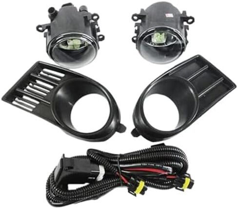 Compatible with Suzuki for Swift 2006 2007 2008 2009 2010 Car Front Bumper Fog Lights Fog Lamp Cover with Bulb H11 Switch Wire Bezel Car Fog Light Spare Parts in Saudi Arabia