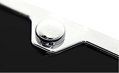Au-TOMOTIVE GOLD INC. Officially Licensed Chrome Logo on Black Acrylic License Plate Kit for GMC Denali in Saudi Arabia