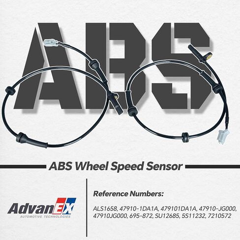 479101DA1A Front Left and Right ABS Wheel Speed Sensor Compatible with Nissan Altima Maxima Rogue X-Trail Replace 47910-1DA1A 47910JG000 ALS1658 in Saudi Arabia