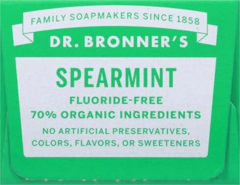 Dr. Bronner’s - All-One Toothpaste Variety Pack - Peppermint & Spearmint, 70% Organic Ingredients, Fluoride-Free, Helps Freshen Breath, Vegan (5oz, 2-Pack) in Kuwait