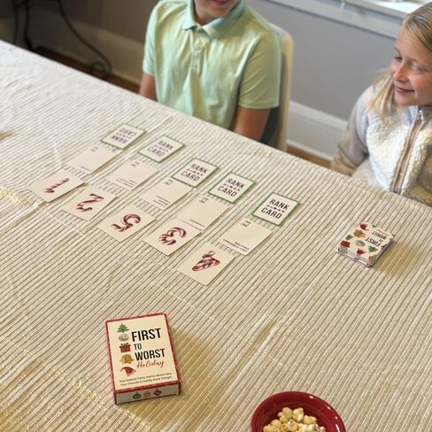 First to Worst Holiday Party Game Travel Edition - A Festive Card Game About How Your Friends & Family Rank Things for White Elephant Parties, Stocking Stuffers & Board Games Groups in Saudi Arabia