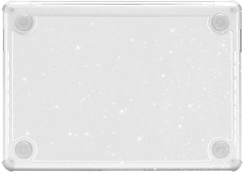 MOSISO Compatible with MacBook Pro 13 inch Case M2 2025-2016 A2338 M1 A2251 A2289 A2159 A1989 A1708 A1706, Anti-Cracking Heavy Duty Glitter TPU Bumper Hard Case&Keyboard Cover&&Screen Film, Black in Saudi Arabia