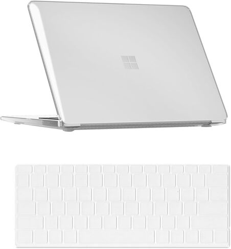 Se7enline Clear Case Compatible with 13.8" Microsoft Surface Laptop 7 2024 13.8-Inch Cover Fits Model 2036 Lightweight Durable Scratch-Resistant Easy Install + Keyboard Cover, Crystal Clear in Saudi Arabia
