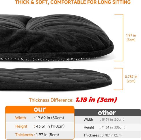 Canreal Car Seat Warmer Comfortable Heated Seat Cover for Cars Trucks SUV Van,Universal Heated Seat Cushion for Driver or Passenger Winter,Black(1 Pack) in Saudi Arabia