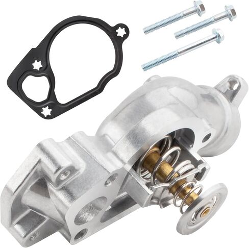 BOXI 902-2100 Engine Coolant Thermostat Housing Assembly Fits for Buick Allure LaCrosse 2005 2006 2007 2008 Rendezvous 2004 2005 2006 / for Suzuki XL-7 2007 2008 2009 V6 3.6L / Replaces 12597257 in Saudi Arabia