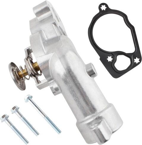 BOXI 902-2100 Engine Coolant Thermostat Housing Assembly Fits for Buick Allure LaCrosse 2005 2006 2007 2008 Rendezvous 2004 2005 2006 / for Suzuki XL-7 2007 2008 2009 V6 3.6L / Replaces 12597257 in Saudi Arabia