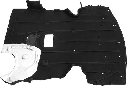 KUAFU Front Engine Splash Shield متوافق مع 2006-2013 BMW 3-Series بوليستر مطاطي أسود مع وسادة ألومنيوم بديلة لBM1228118 51757129341 Undercar Center Engine Shield Guard in Saudi Arabia