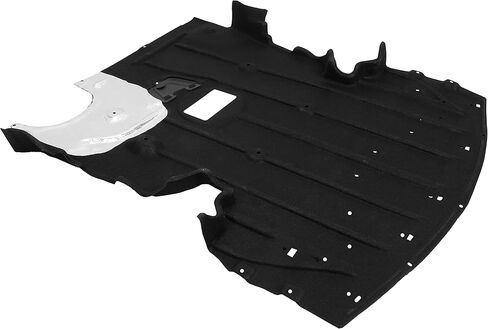 KUAFU Front Engine Splash Shield متوافق مع 2006-2013 BMW 3-Series بوليستر مطاطي أسود مع وسادة ألومنيوم بديلة لBM1228118 51757129341 Undercar Center Engine Shield Guard in Saudi Arabia