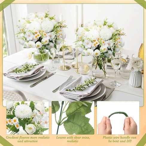 Tigeen 12 Bundles Peonies Artificial Flowers Artificial Rose Silk Flowers Faux Roses Flowers Fake Roses Silk Hydrangea Bouquet for Wedding Table Centerpiece Floral Vase Home Office Bridal Decor(Pink) in Saudi Arabia