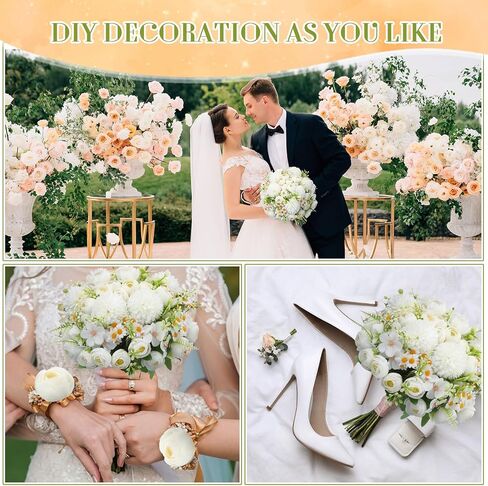 Tigeen 12 Bundles Peonies Artificial Flowers Artificial Rose Silk Flowers Faux Roses Flowers Fake Roses Silk Hydrangea Bouquet for Wedding Table Centerpiece Floral Vase Home Office Bridal Decor(Pink) in Saudi Arabia