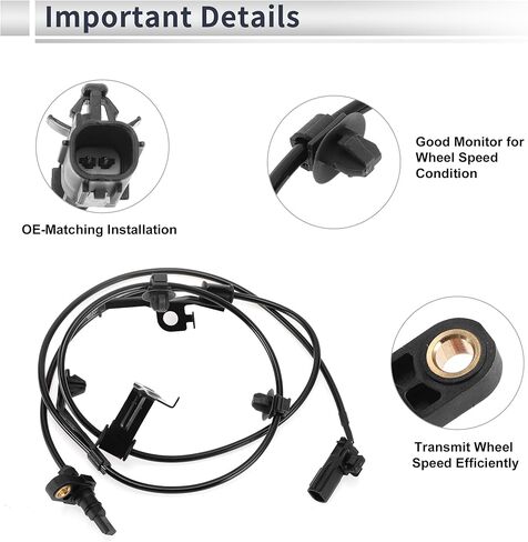 Front Left ABS Wheel Speed Sensor for Toyota Prius C 2012-2019 ABS Sensor Anti-lock Braking System Sensor No.8954252100 1 Pcs in Saudi Arabia