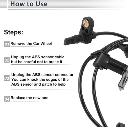 Front Left ABS Wheel Speed Sensor for Toyota Prius C 2012-2019 ABS Sensor Anti-lock Braking System Sensor No.8954252100 1 Pcs in Saudi Arabia