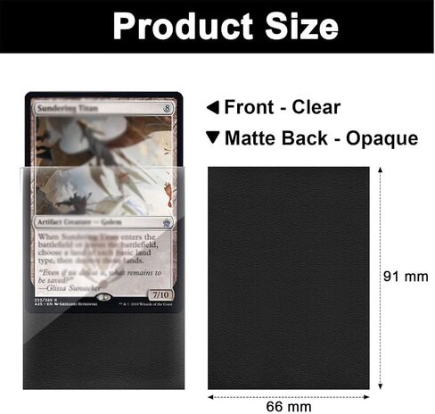 50 Pack MTG Card Sleeves Standard Card Sleeves Sturdy MTG Matte Back Finish Perfect Shuffling Protect All Your Trading Collectible Cards 66x91mm in Saudi Arabia