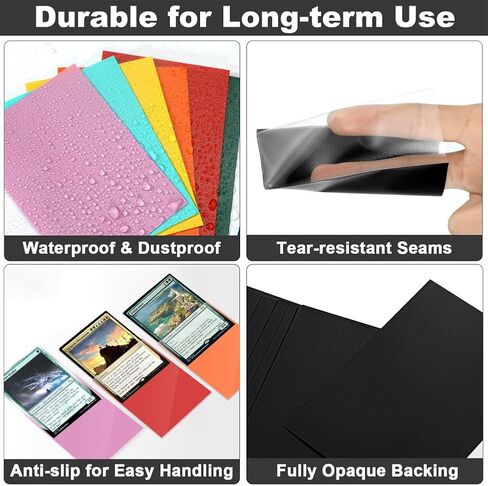 50 Pack MTG Card Sleeves Standard Card Sleeves Sturdy MTG Matte Back Finish Perfect Shuffling Protect All Your Trading Collectible Cards 66x91mm in Saudi Arabia