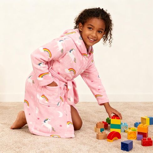 E.W Apparel Boys Girls Robe Soft Fleece Bathrobe for Kids in Kuwait