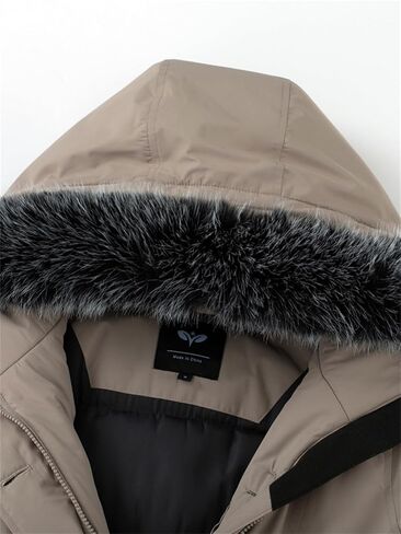 GGleaf Women's Winter Thicken Jacket Quilted Coat Puffer Parka with Faux Fur Trim Hood in Kuwait