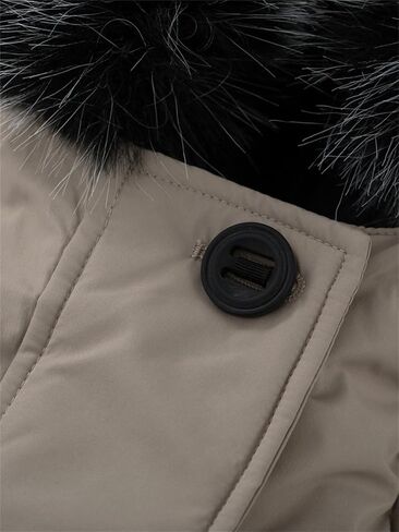 GGleaf Women's Winter Thicken Jacket Quilted Coat Puffer Parka with Faux Fur Trim Hood in Kuwait