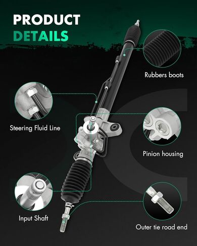 Power Steering Rack and Pinion Complete Assembly+Outer Tie Rods fit for Acura TL 3.2L,for Acura TL 3.5L,for Honda Accord 2.4L,for Honda Accord 3.0L 53601SEPA54 in Saudi Arabia