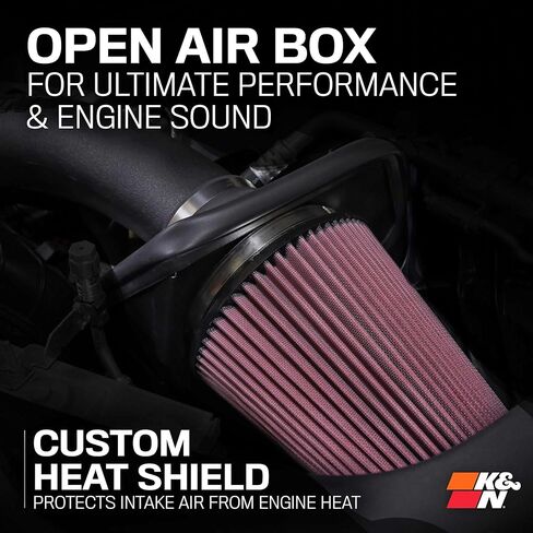 K&N Cold Air Intake System: High-Flow Air-Filter, Increase Performance & Horsepower: Compatible with 2022-2023 JEEP Grand Cherokee; 2022-2023 JEEP Grand Cherokee L, 63-1593 in Saudi Arabia