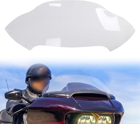 8" Windshield for Road Glide 2015-2023, Motocycle Windshield Windscreen PC Air Deflector for Harley Touring Road Glide 2015-2023 and FLTRT 23-later Accessories (Dark Tinted) in Saudi Arabia
