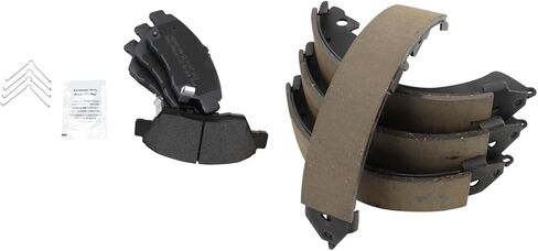 Front and Rear Brake Pad Set Semi Metallic Compatible with 2007-2008 Honda Fit in Saudi Arabia