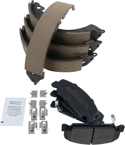 Front and Rear Brake Pads Semi Metallic Hardware Compatible with 1992-2000 Honda Civic in Saudi Arabia