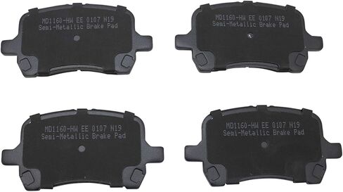 Front Rear Brake Pad Set Semi Metallic Compatible with 2005-2007 Chevrolet Cobalt 2006-2008 HHR 2007-2008 Pontiac G5 2005-2007 Saturn Ion in Saudi Arabia
