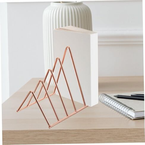 TEHAUX Metal Bookshelf for Desktop Bookends Book Supports Book Storage Rack for Home Office in Saudi Arabia