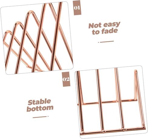 TEHAUX Metal Bookshelf for Desktop Bookends Book Supports Book Storage Rack for Home Office in Saudi Arabia