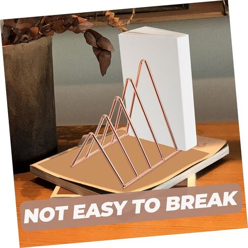 TEHAUX Metal Bookshelf for Desktop Bookends Book Supports Book Storage Rack for Home Office in Saudi Arabia
