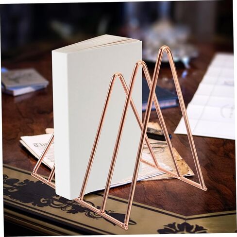 TEHAUX Metal Bookshelf for Desktop Bookends Book Supports Book Storage Rack for Home Office in Saudi Arabia
